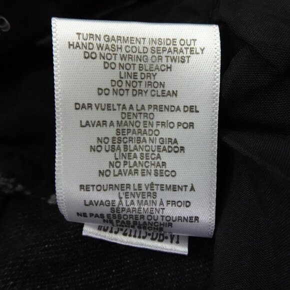 Rhinestone Jeans Simple Society Size 9 Gray Button Fly Cropped Straight Frayed - Picture 10 of 10